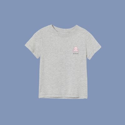 CAMISETA PINK LITTLE VICHY - GRIS