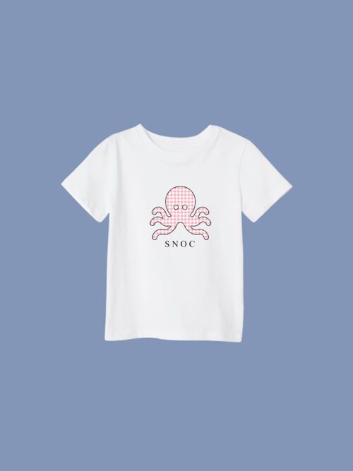 CAMISETA PINK VICHY - BLANCO