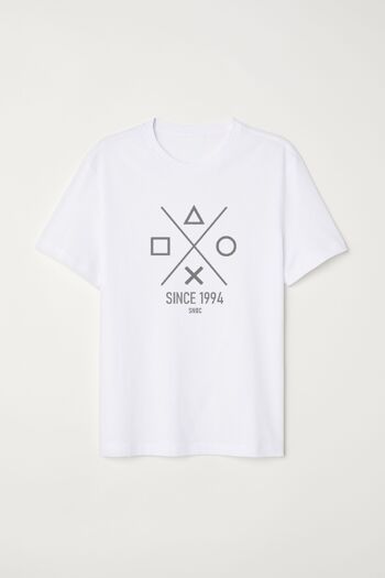 T-SHIRT PLAYSTATION - BLANC