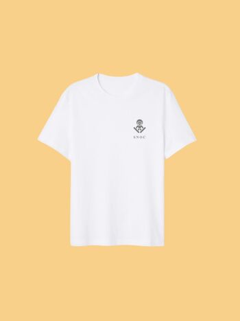 T-SHIRT LOGO SKIADOR - BLANC