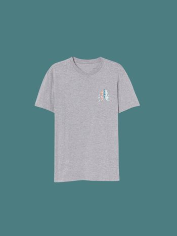 MINI T-SHIRT SNOC ETHNIQUE - GRIS CLAIR