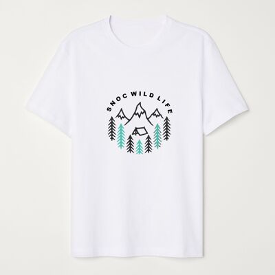 T-SHIRT LA VIE SAUVAGE - BLANC