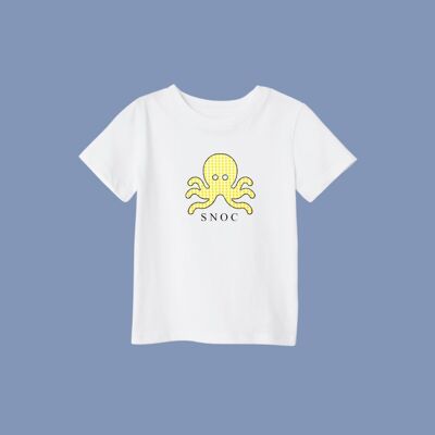 CAMISETA YELLOW VICHY - BLANCO