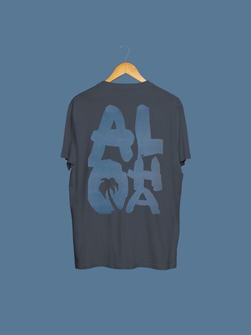 SNOC CAMISETA ALOHA - GRIS PLOMO