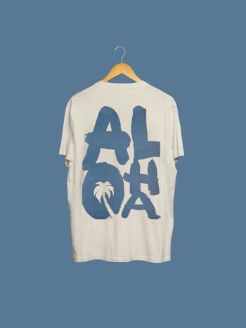 T-SHIRT SNOC ALOHA - NATUREL