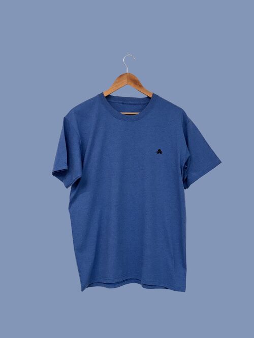 SNOC CAMISETA BÁSICA JASPEADA - AZUL ROYAL JASPEADO