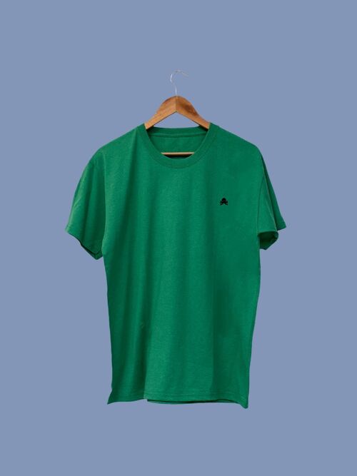 SNOC CAMISETA BÁSICA JASPEADA - VERDE INTENSO JASPEADO