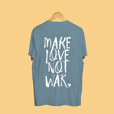 SNOC CAMISETA MAKE LOVE NOT WAR - AZUL CLARO