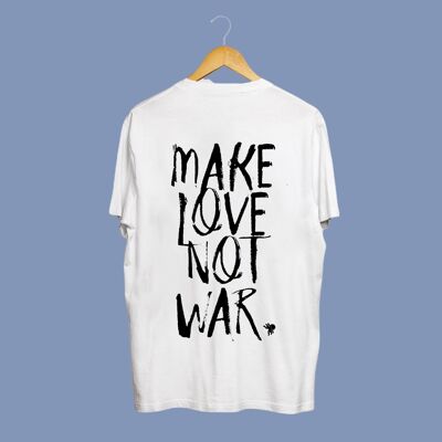 SNOC CAMISETA MAKE LOVE NOT WAR - BLANCO