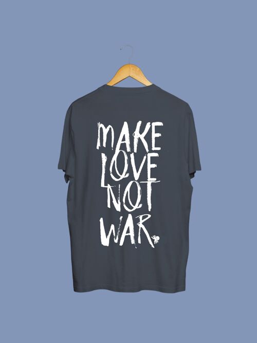 SNOC CAMISETA MAKE LOVE NOT WAR - GRIS PLOMO