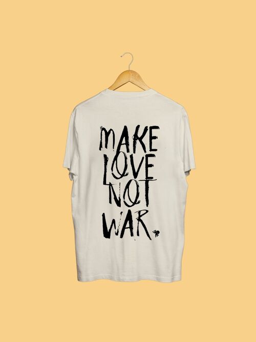 SNOC CAMISETA MAKE LOVE NOT WAR - NATURAL