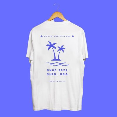 T-SHIRT SNOC VAGUES ET AMIS - BLANC