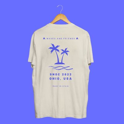 SNOC WAVES AND FRIENDS T-SHIRT - NATURAL
