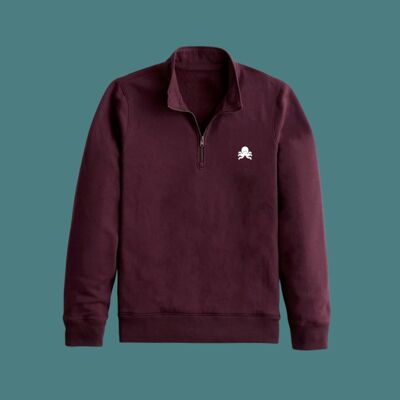 SNOC QUARTER ZIP BURDEOS - BURDEOS