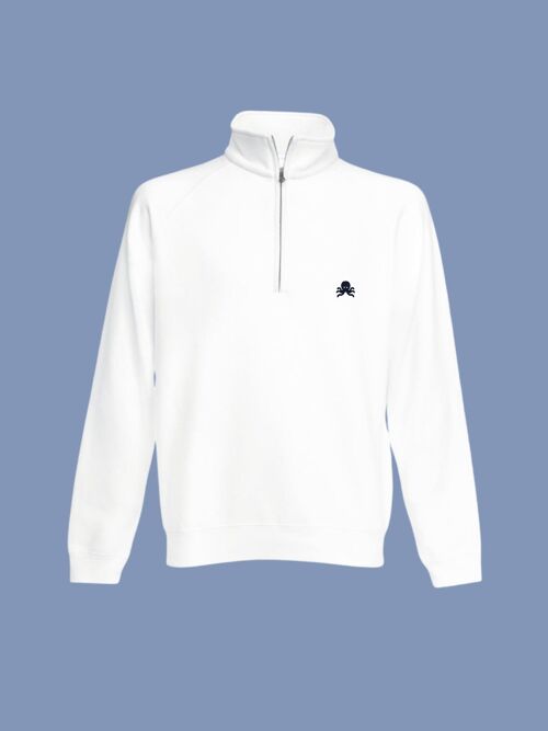 SNOC QUARTER ZIP WHITE - BLANCO