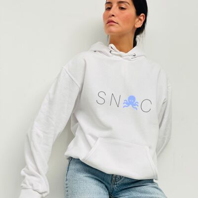 SWEAT-SHIRT SNOC BASIC LOGO - BLANC