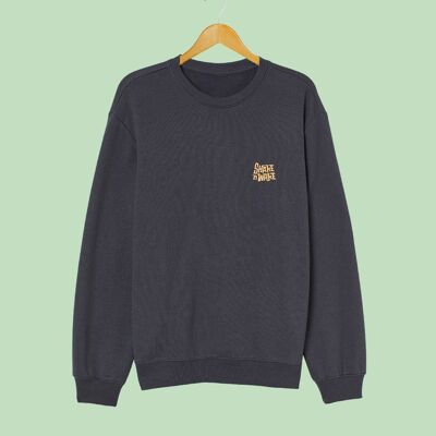 SNOC SHAKE AND WAKE SWEATSHIRT - DARK GRAY