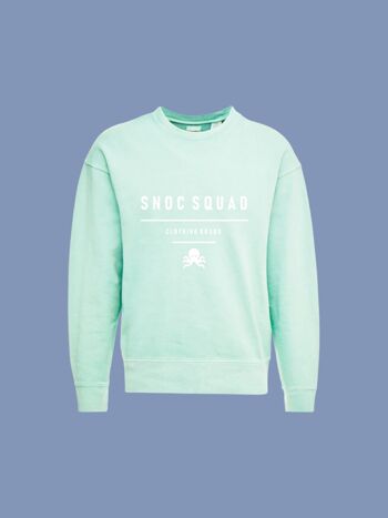 SNOC SNOC SQUAD SWEAT-SHIRT VERT MENTHE BIO 2