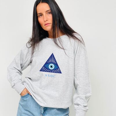 SWEAT TRIANGLE SNOC - GRIS CLAIR