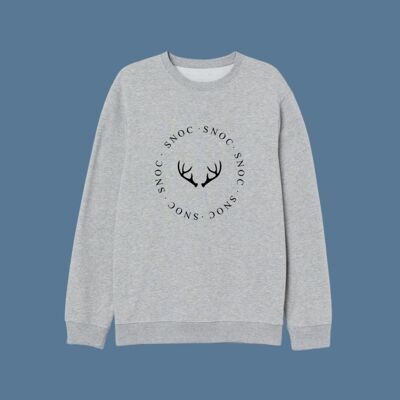 SUDADERA ANTLERS - GRIS CLARO