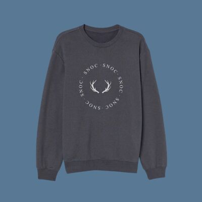 SWEAT-SHIRT ANTLERS - GRIS FONCÉ