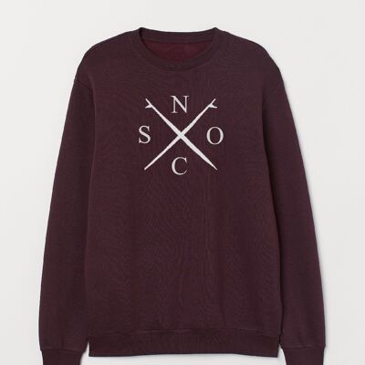 TISCHKREUZ SWEATSHIRT - BURGUND