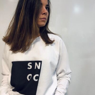 SQUARE SWEATSHIRT - WHITE