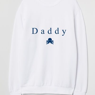 SUDADERA DADDY - BLANCO