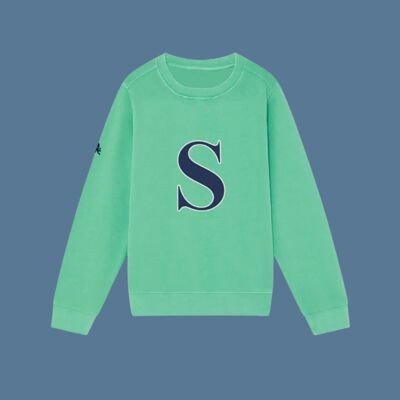 SUDADERA GREEN - VERDE JASPEADO