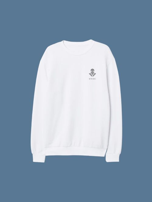 SUDADERA LOGO SKIADOR - BLANCO