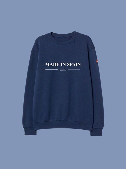 SUDADERA MADE IN SPAIN - AZUL MARINO