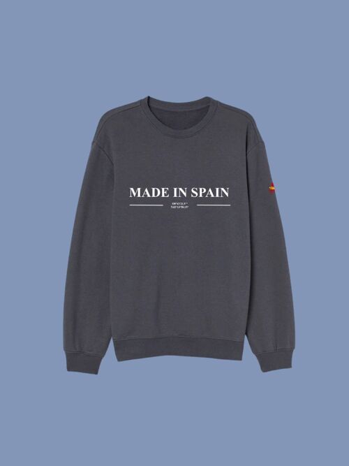 SUDADERA MADE IN SPAIN - GRIS OSCURO