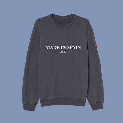 SWEATSHIRT HERGESTELLT IN SPANIEN - DUNKELGRAU