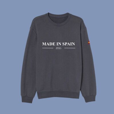 SUDADERA MADE IN SPAIN - GRIS OSCURO