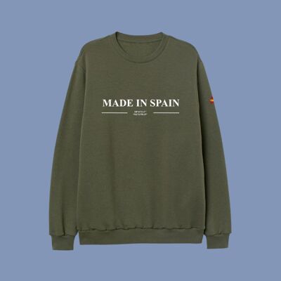 SWEATSHIRT HERGESTELLT IN SPANIEN - FLASCHENGRÜN