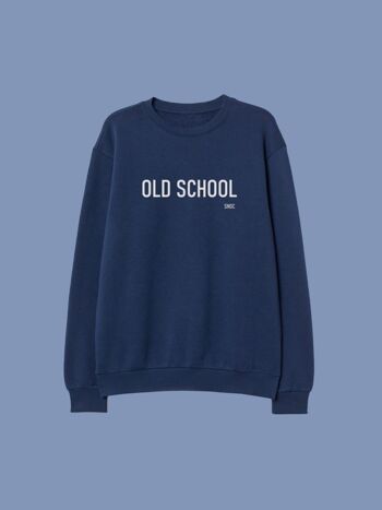 SWEAT-SHIRT OLD SCHOOL - BLEU MARINE