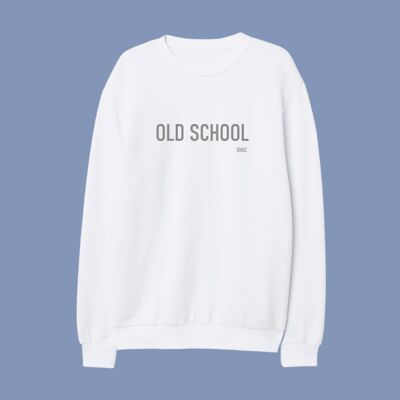 OLD SCHOOL SWEATSHIRT - WHITE