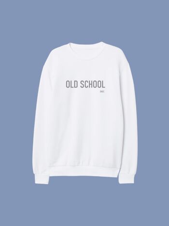 SWEAT-SHIRT OLD SCHOOL - BLANC