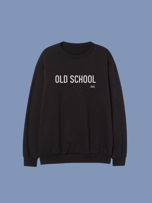 SUDADERA OLD SCHOOL - NEGRO