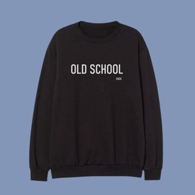 SUDADERA OLD SCHOOL - NEGRO