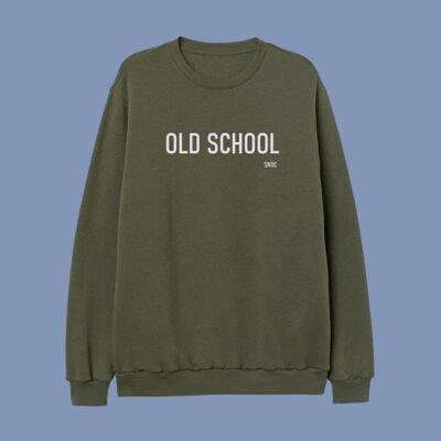 OLD SCHOOL SWEATSHIRT - BOTTLE GREEN