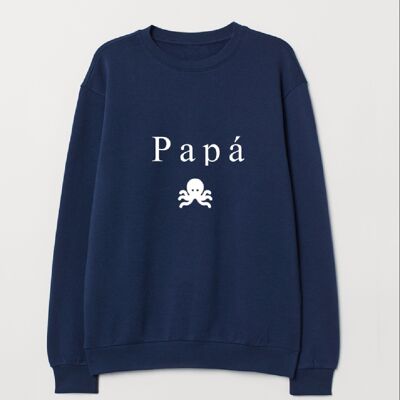 SUDADERA PAPÁ - AZUL MARINO