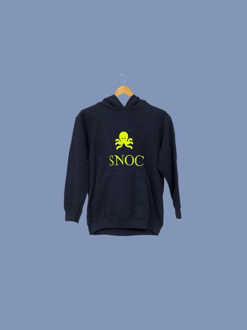 SUDADERA SNOC FLUOR NAVY - AZUL MARINO/ AMARILLO