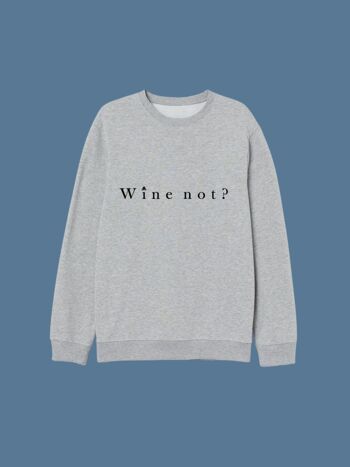 SWEAT-SHIRT VIN NON ? - GRIS CLAIR