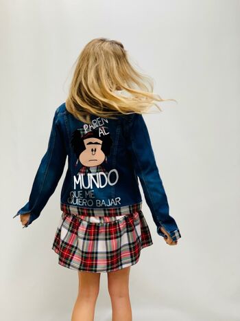 Veste Mafalda Tartan Denim 2