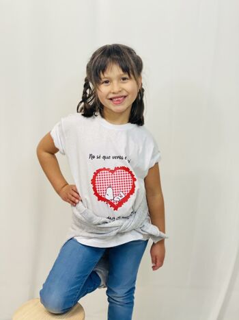 T-shirt basique Snoopy Saint Valentin 16