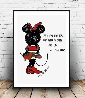 Minnie Bouquet Art Print - Medium (30 cm de large x 41 cm de haut) 1