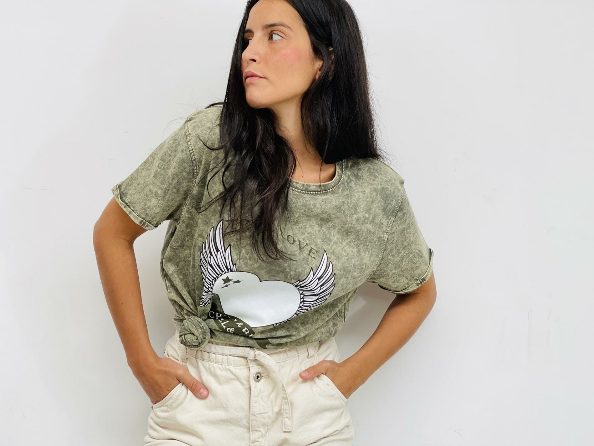 T-shirt lavata True Love -