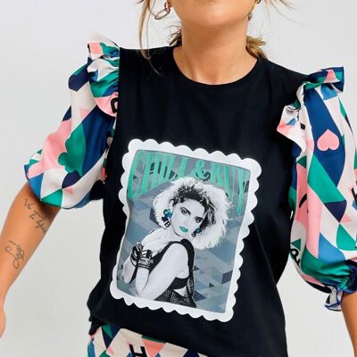T-shirt manica Pilar Madonna