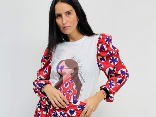 Camiseta Abullonada Margarita Chica Intuición
